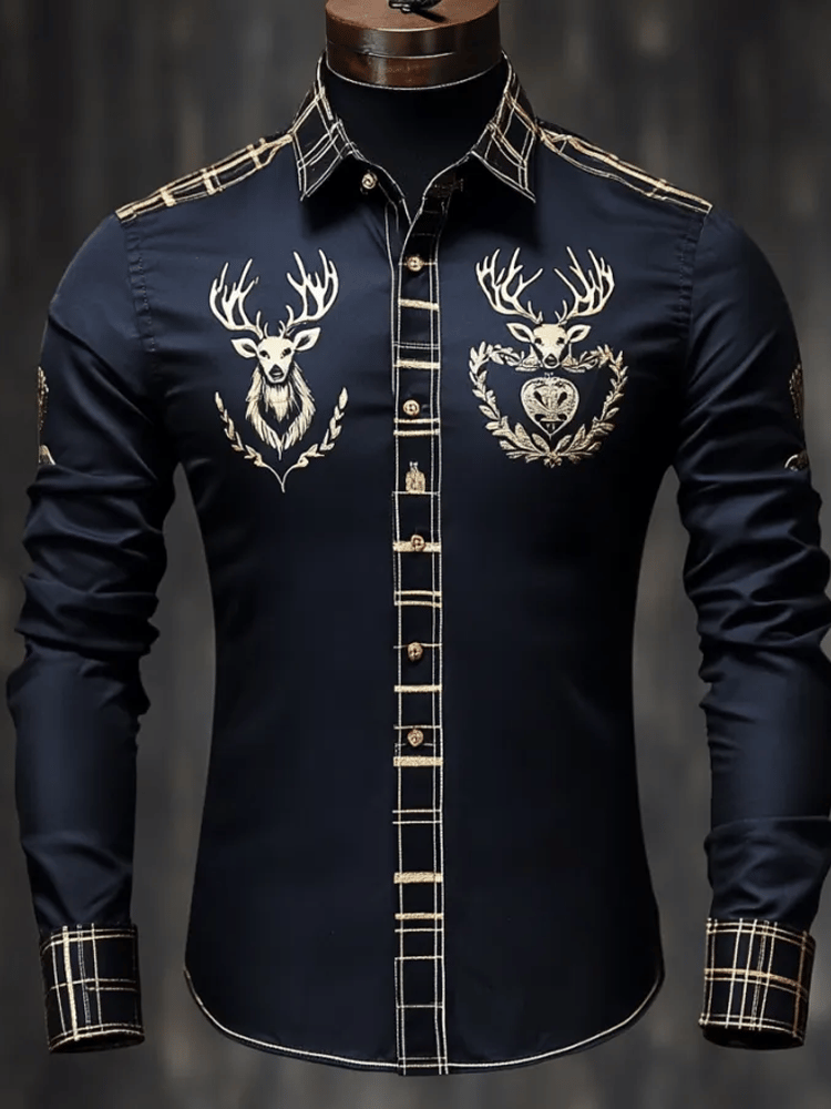 Camisa de lujo ejecutivo de manga larga para hombre