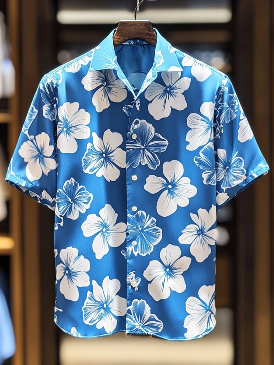 Camisa Resort casual floral Art de manga corta para hombre