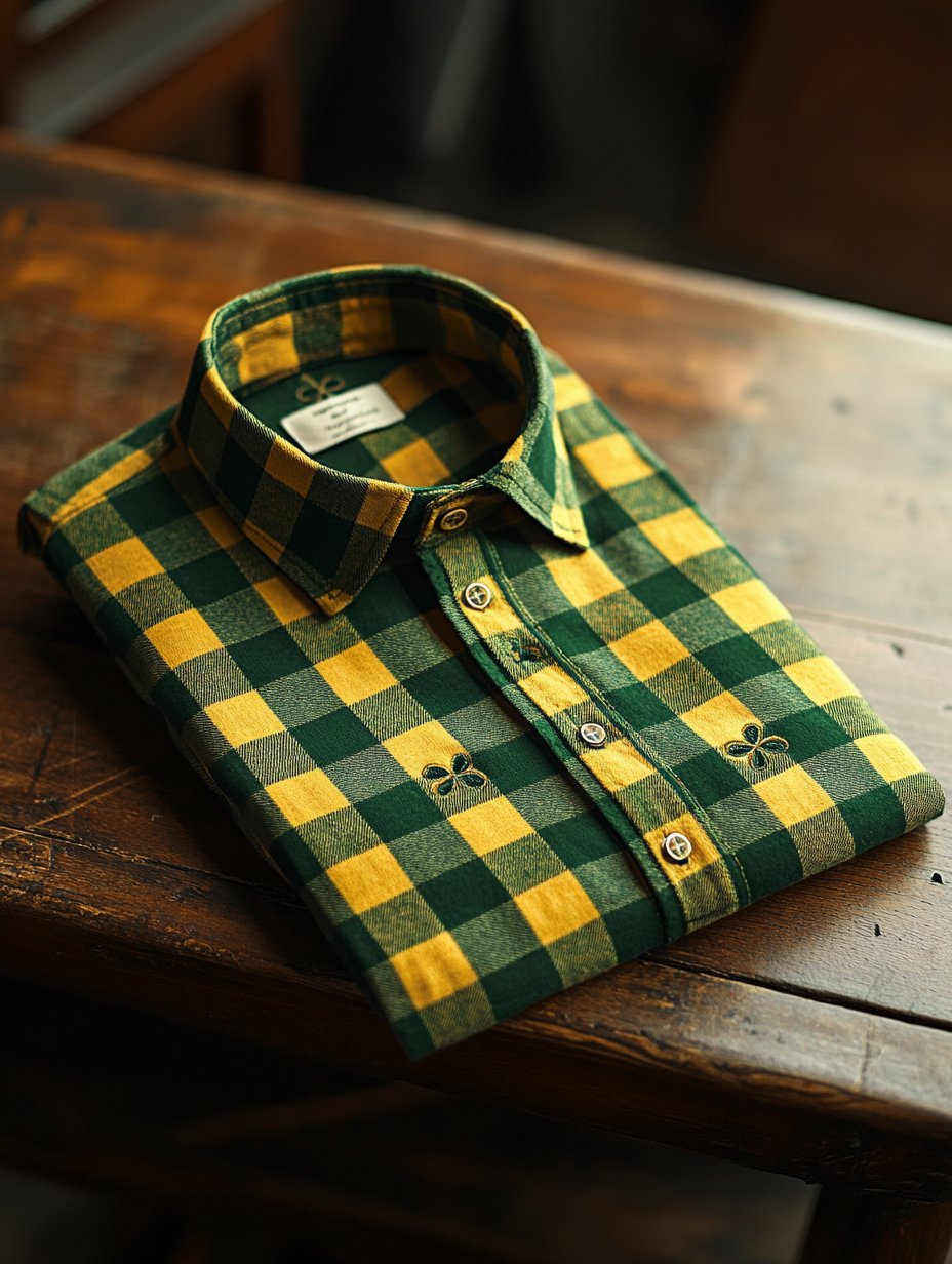 Camisa Trefoil Luxe de manga larga para hombre