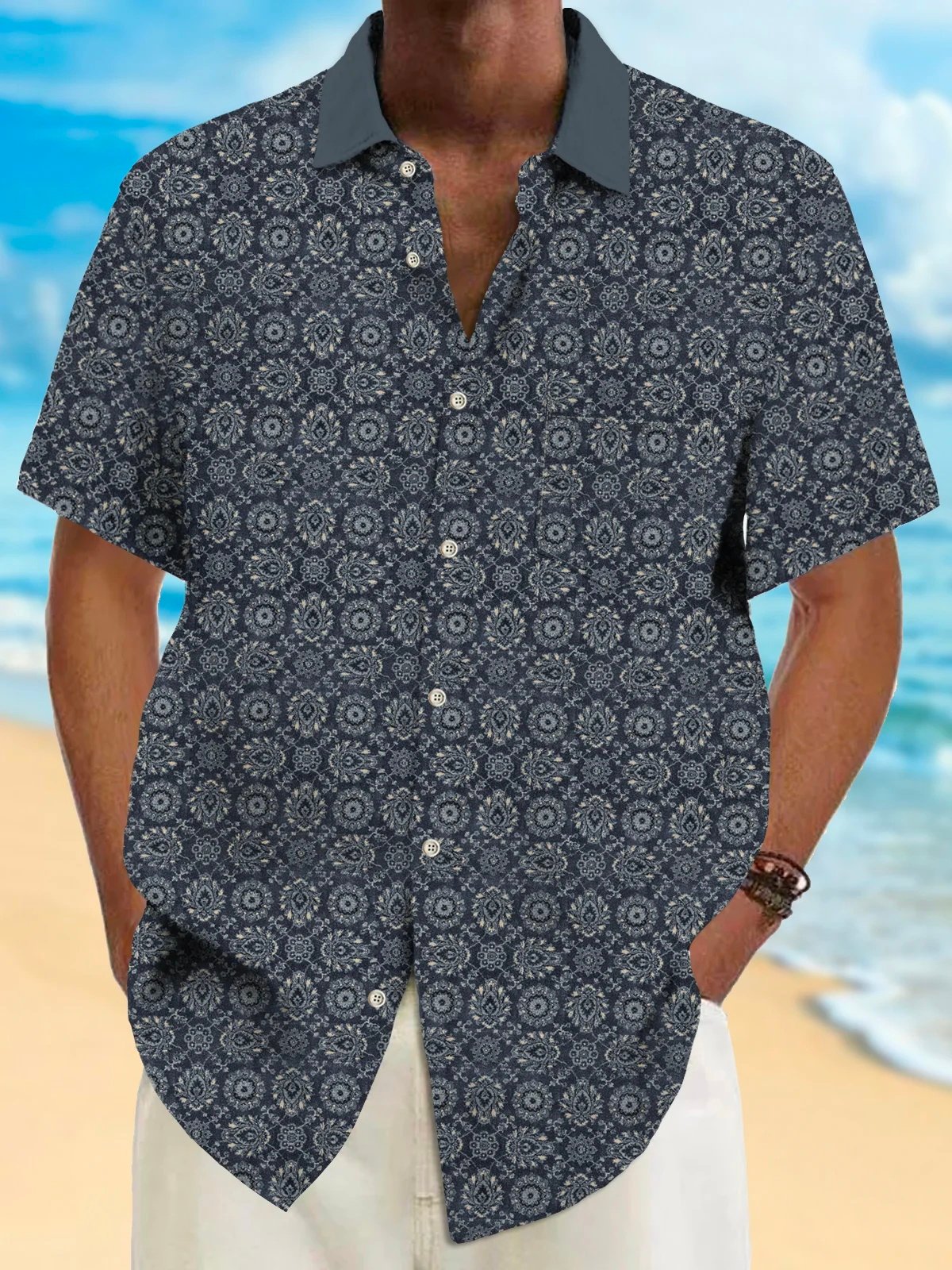 Resort Style Princamiseta para hombre