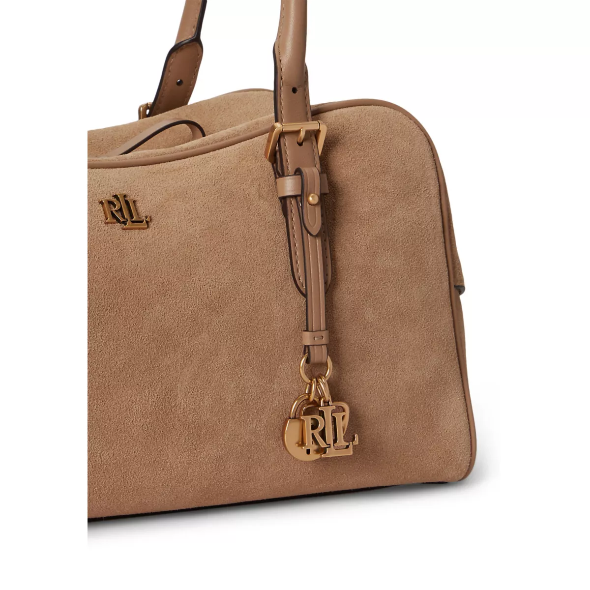 Suede Large Marcy Zip Satchel Bag - 5
