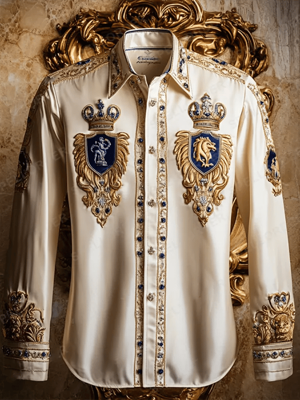 Camisa de lujo Gorgeous de manga larga para hombre