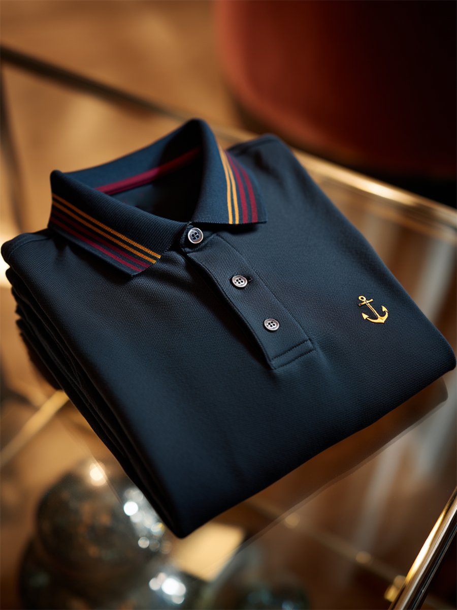 Camisa polo ejecutivo casual Button de manga corta para hombre