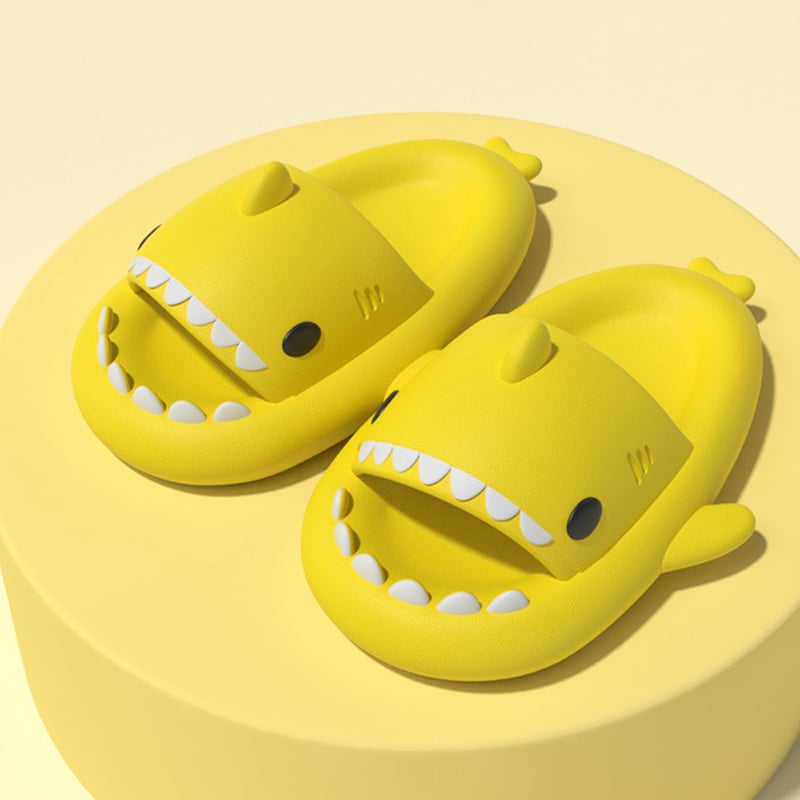 De moda Creative Cartoon Inner And Outer suave Bottom Non-Slip Shark Slippers