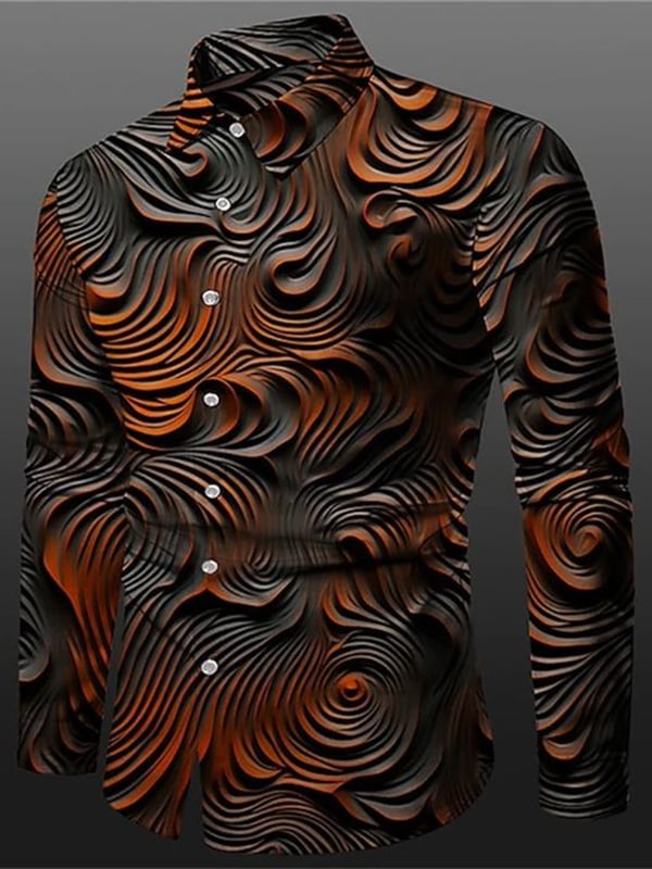 Camisa de lujo Gorgeous de manga larga para hombre