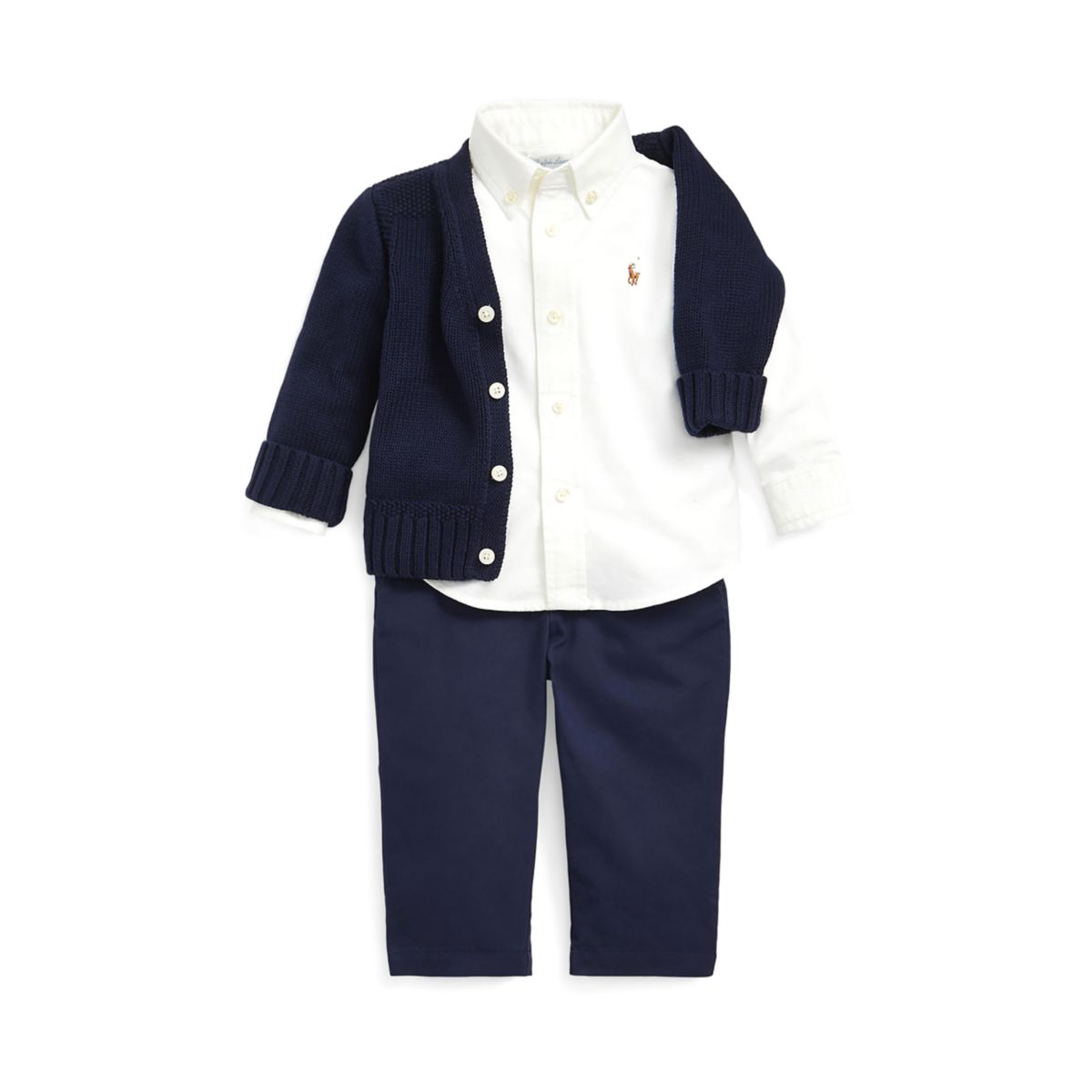 Baby Boys Cotton Twill Pants - 3