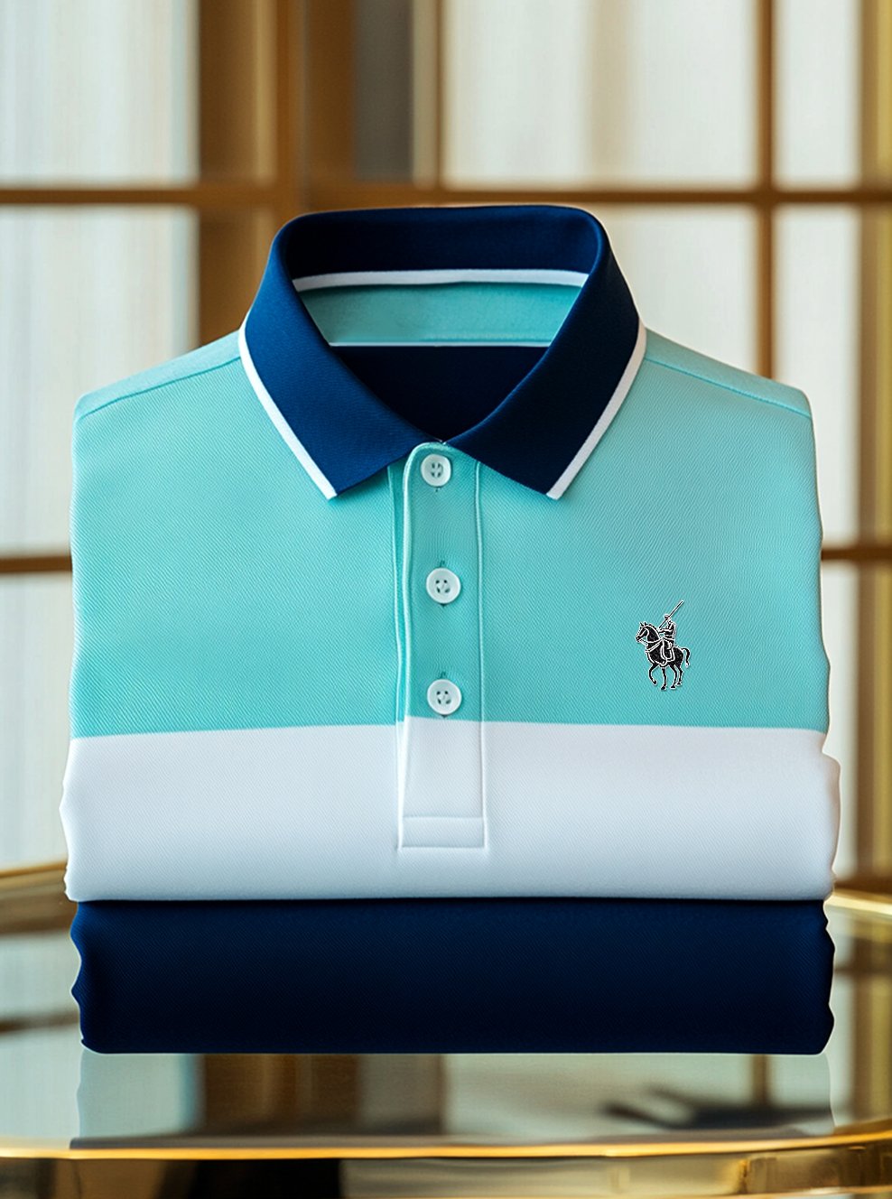 Camisa polo ejecutivo casual Button de manga corta para hombre
