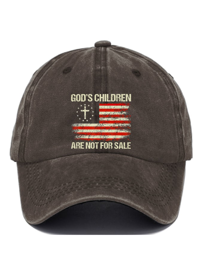 Gorras casual God'S Children Are Not For Sale estampado Baseball
