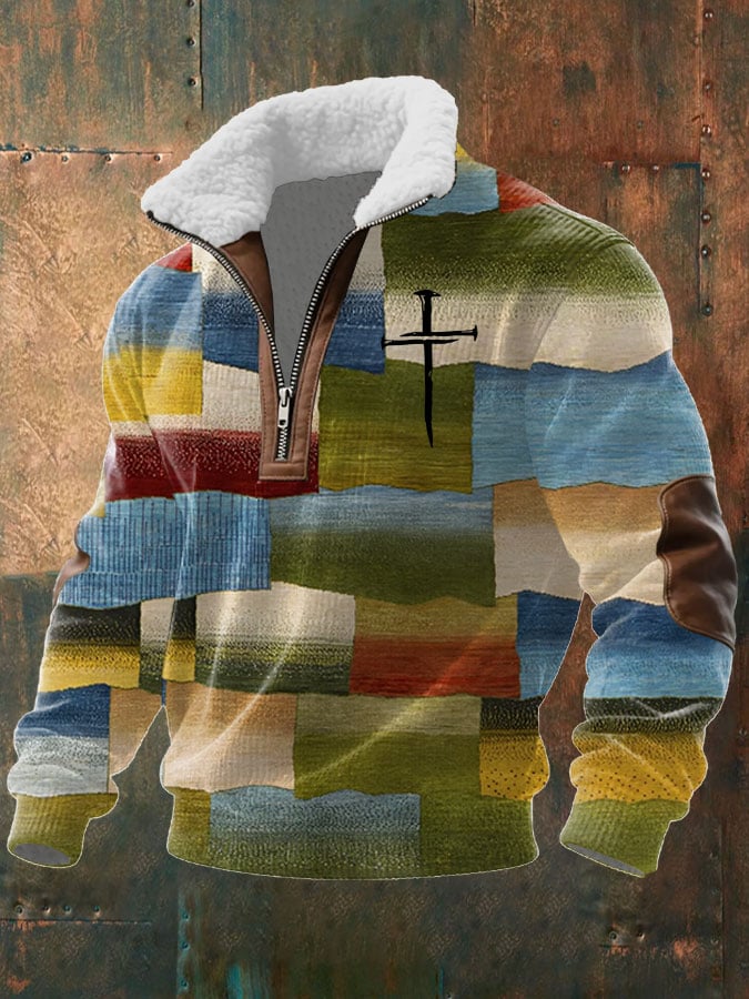 Sudadera Faith Cross texturizado para hombre