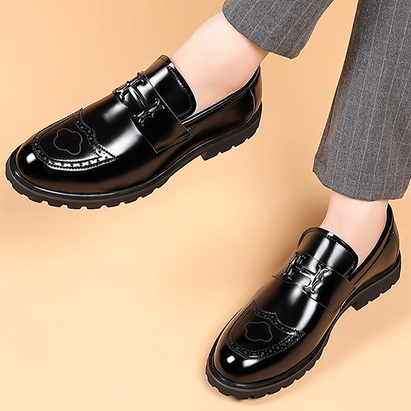 Zapatos ejecutivo casual cuero para hombre