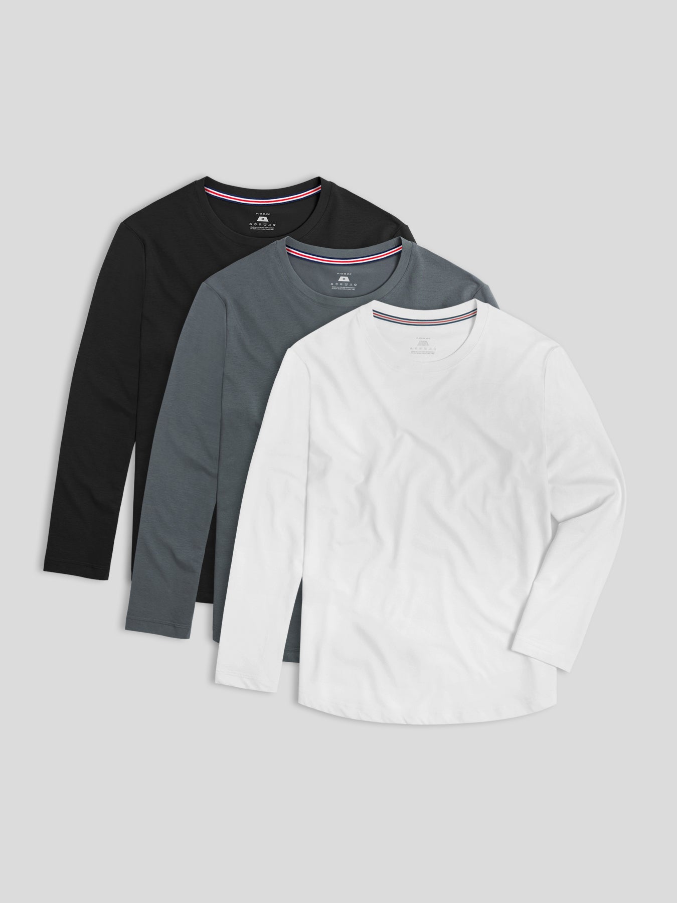 StaySmooth de manga larga Tee Multicolor 3-Pack: clásico Fit