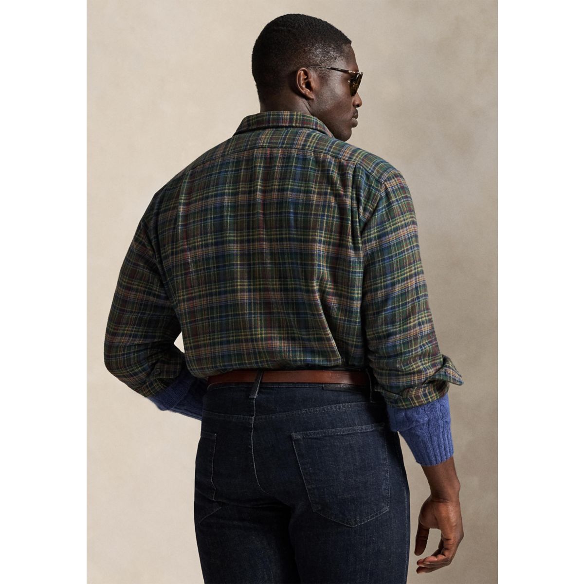 Big & Tall Plaid Brushed Flannel Shirt - 2