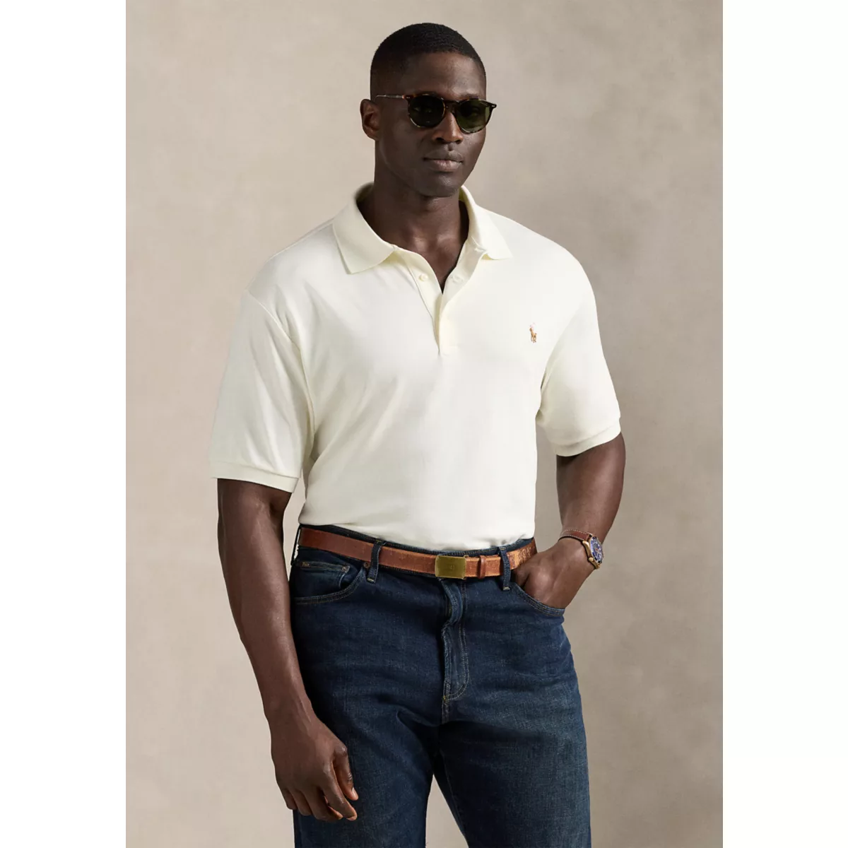 Big & Tall Soft Cotton Polo Shirt - 1