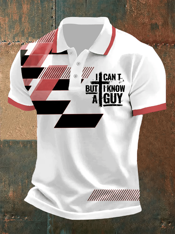 Camisa polo I Can't But I Know A Guy estampado para hombre