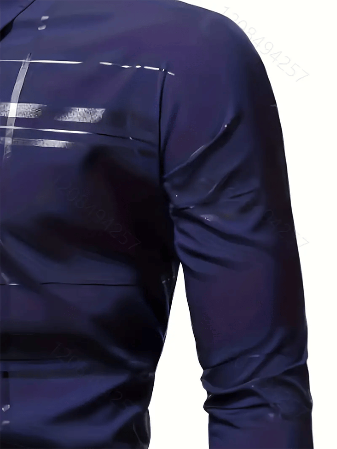 Camisa a cuadros ejecutivo casual para hombre
