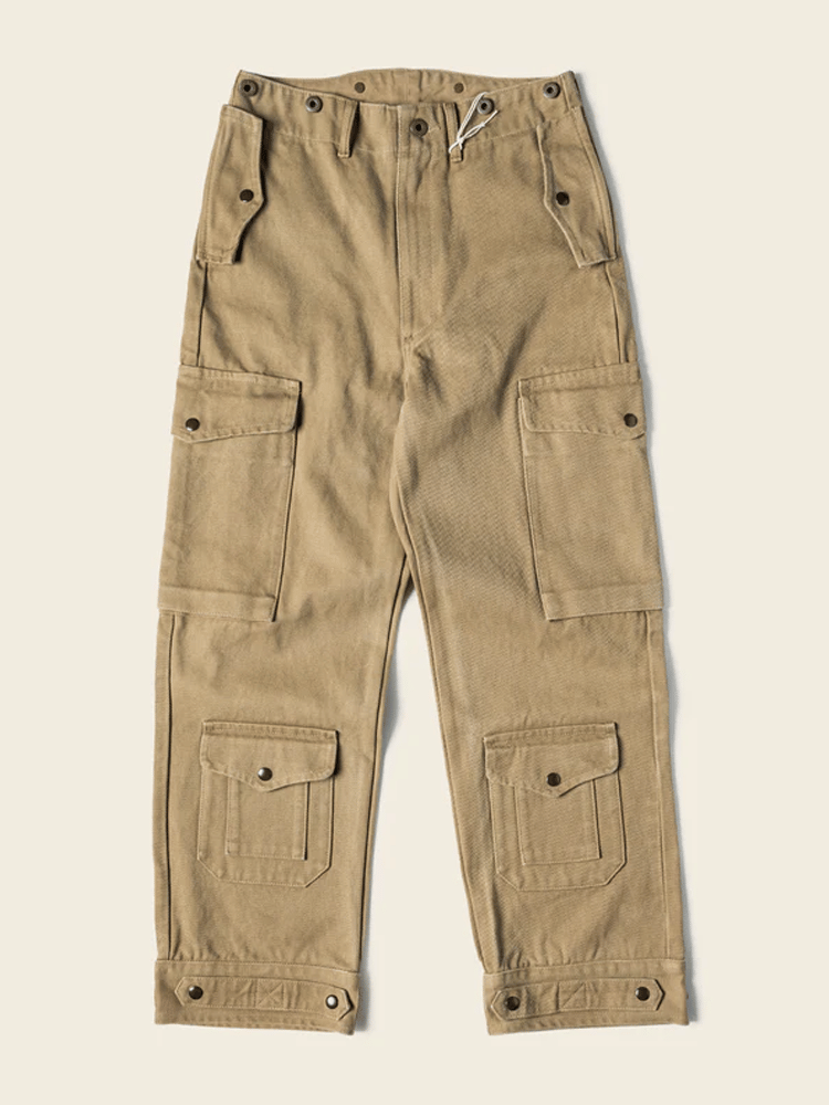 Pantalón vintage para exterior bolsillo casual para hombre