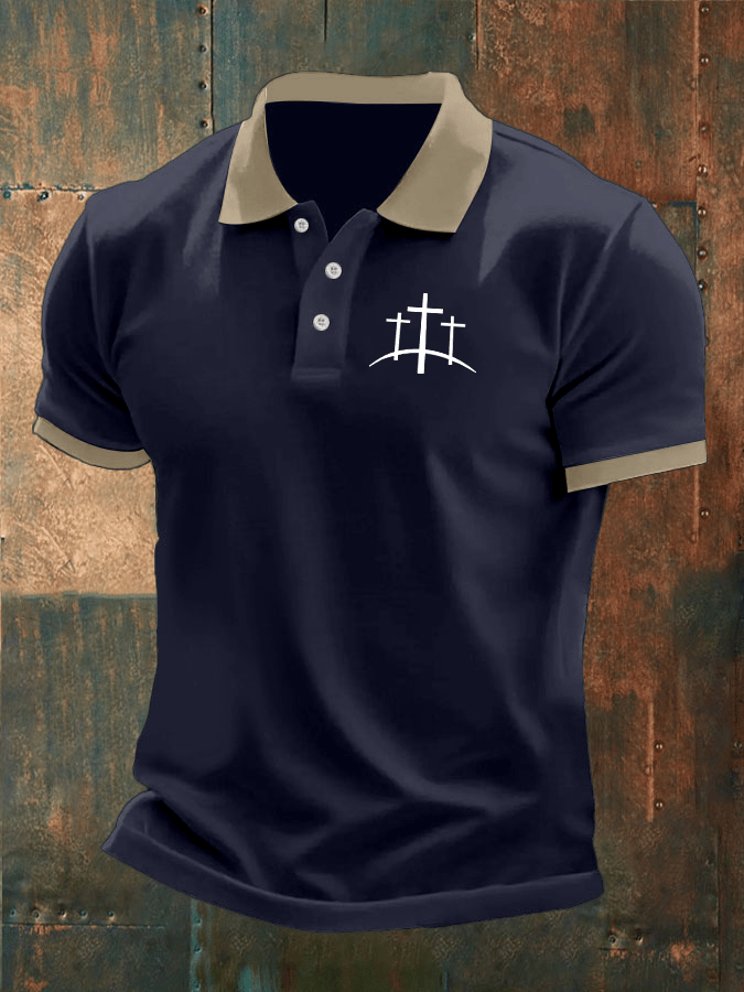 Camisa polo Faith estampado casual para hombre
