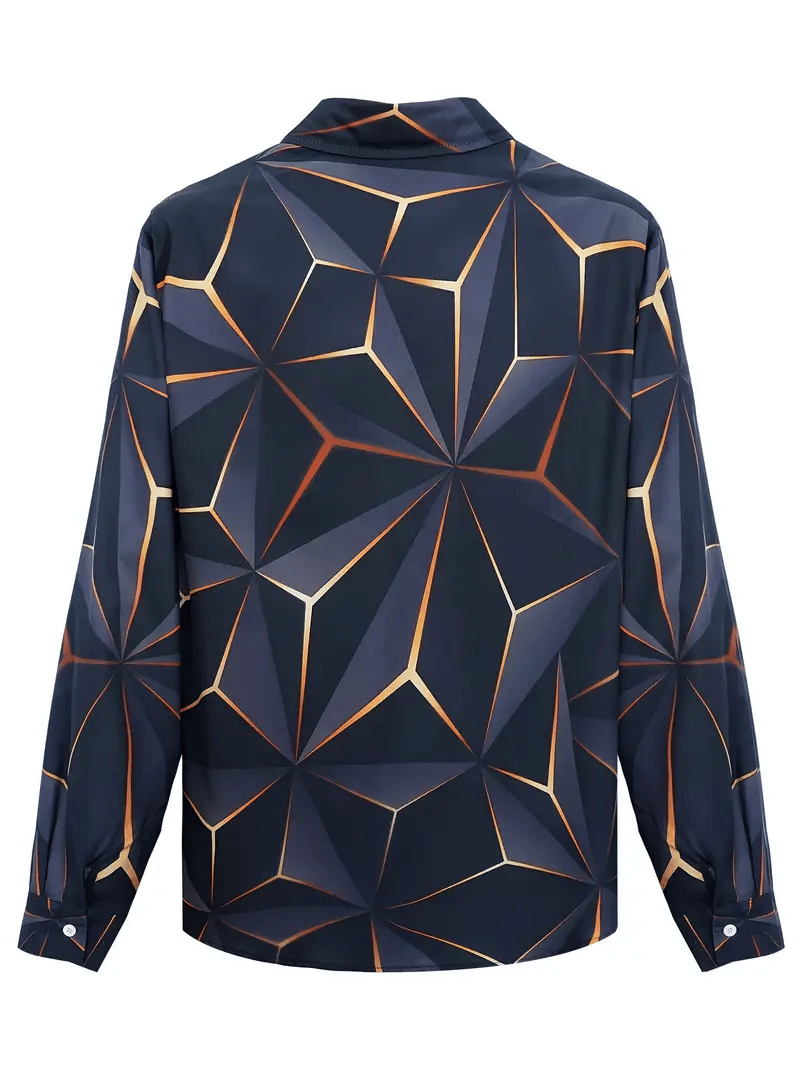 Camisa a cuadros ejecutivo de manga larga para hombre