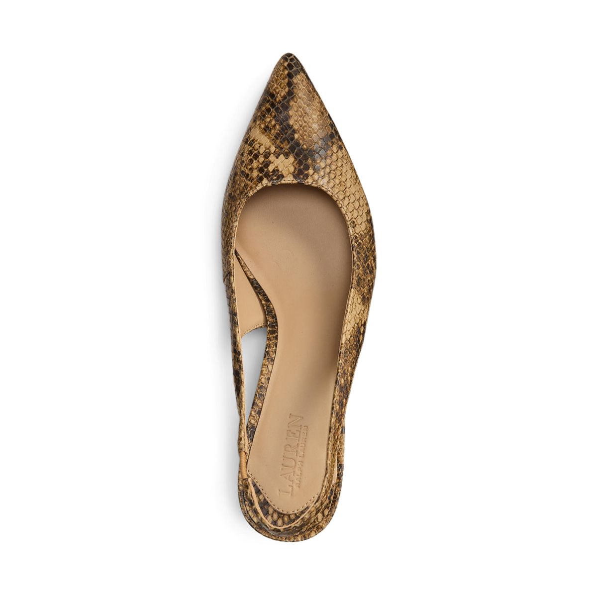 Lolah II Python-Embossed Slingback Pump - 4