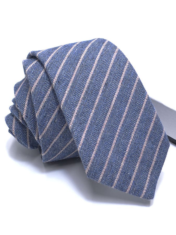 De modaable casual Versatile ejecutivo de algodón And de lino Tie para hombre
