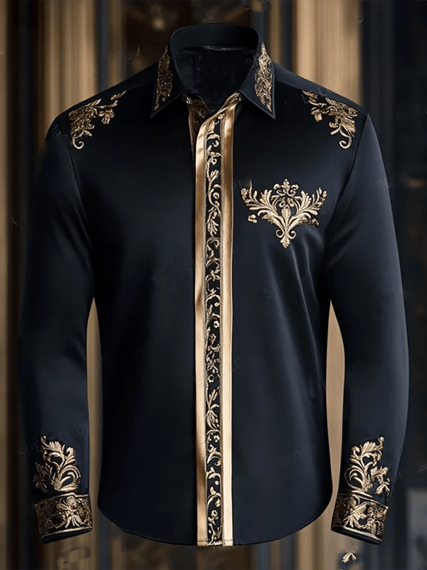 Camisa de lujo Gorgeous de manga larga para hombre