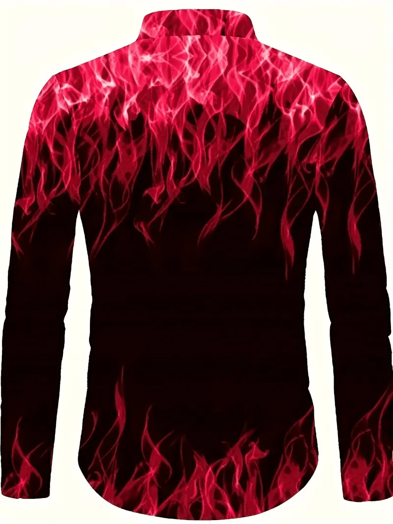 Camisa ejecutivo casual a rayas de manga larga para hombre