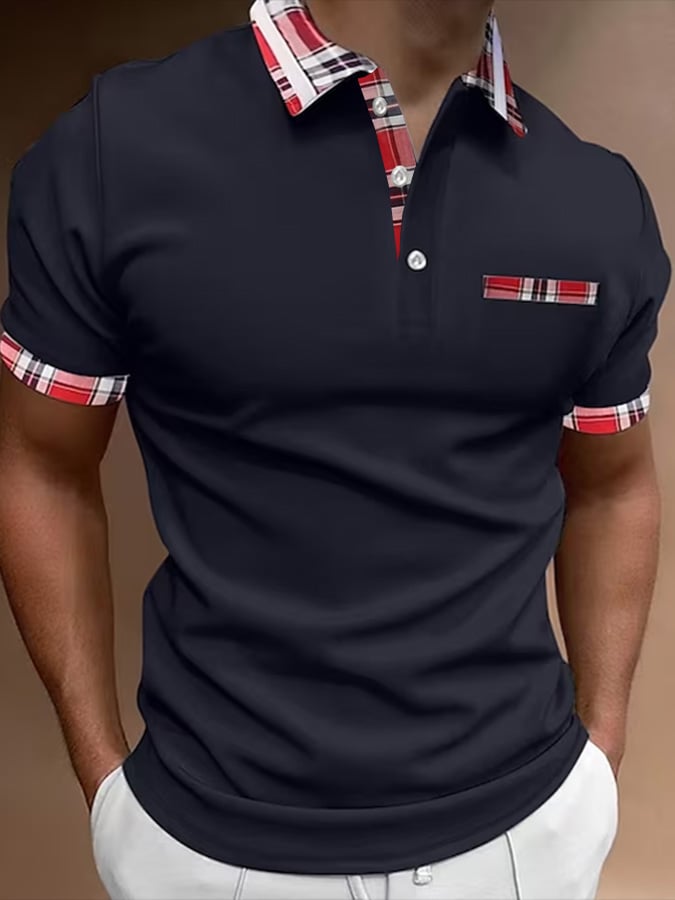 Camisa polo de manga corta estampado Pullover