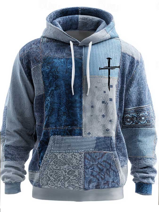Sudadera Faith estampado de manga larga Hooded para hombre