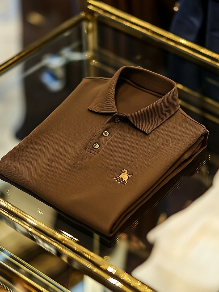 Camisa polo ejecutivo casual Button de manga corta para hombre