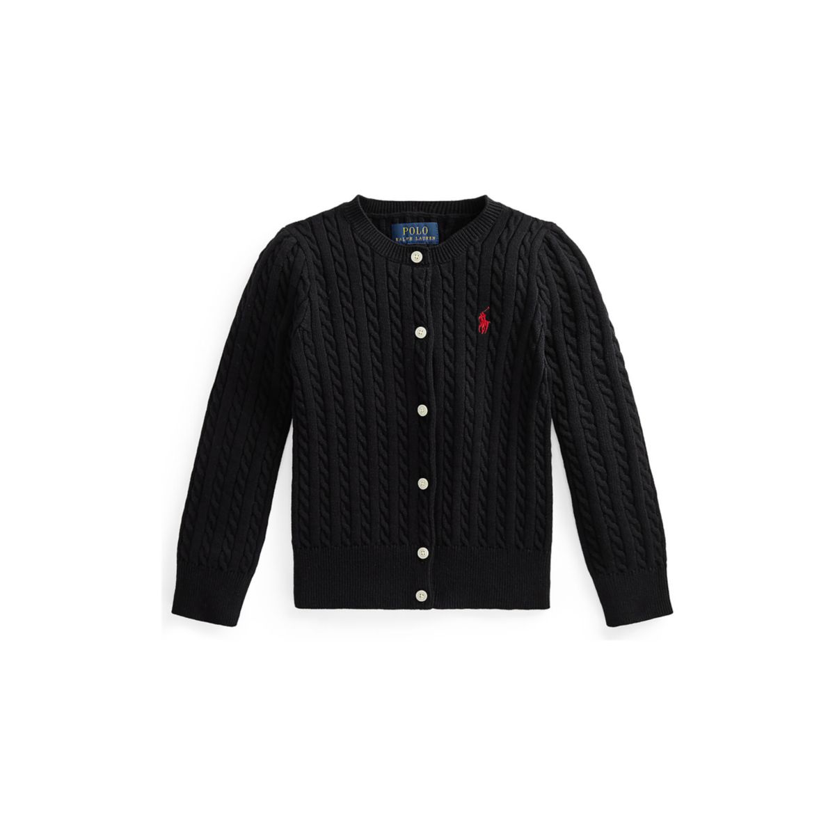 Girls 2-6x Mini Cable Cotton Cardigan - 1