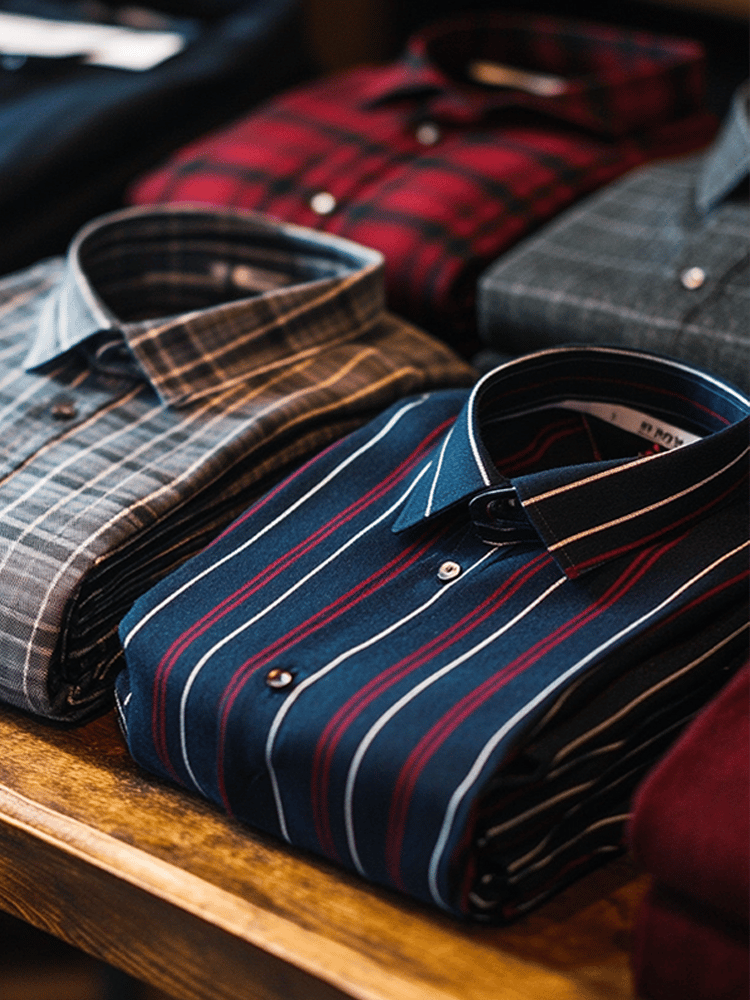 Camisa contrast color clásico de lujo ejecutivo de manga larga para hombre