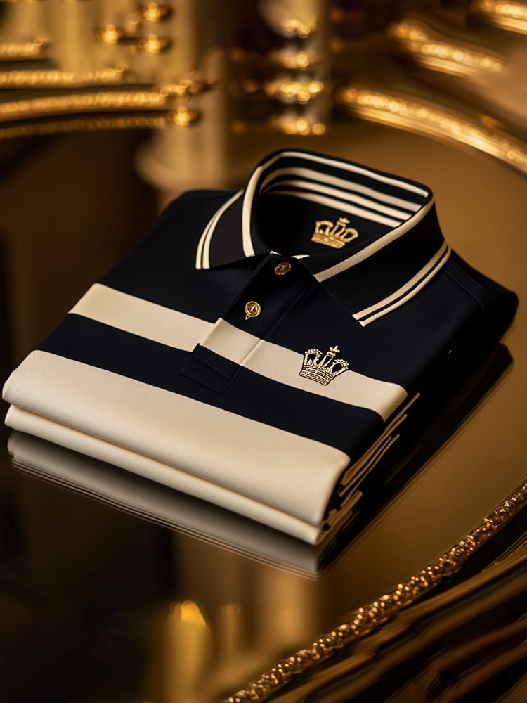 Camisa polo ejecutivo casual Button de manga corta para hombre