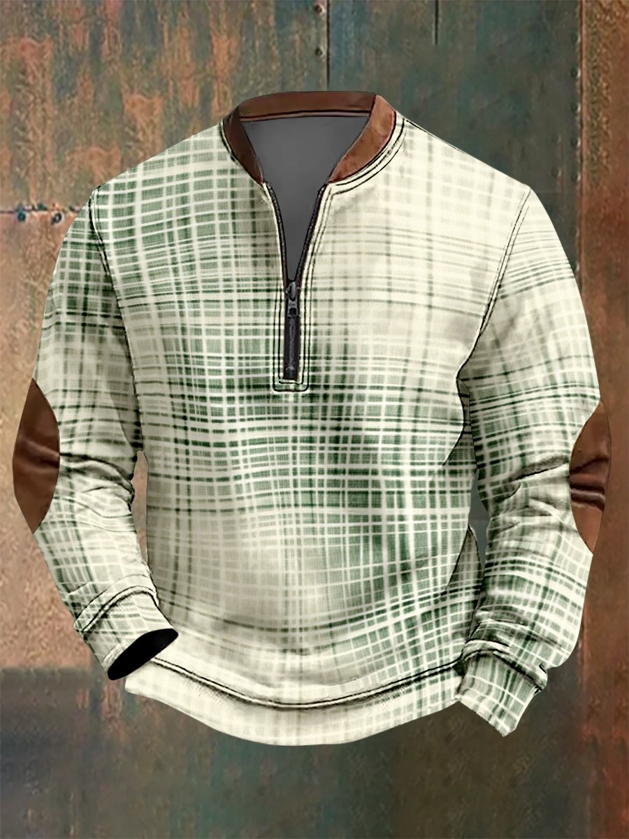 Sudadera vintage geométrico Style estampado para hombre