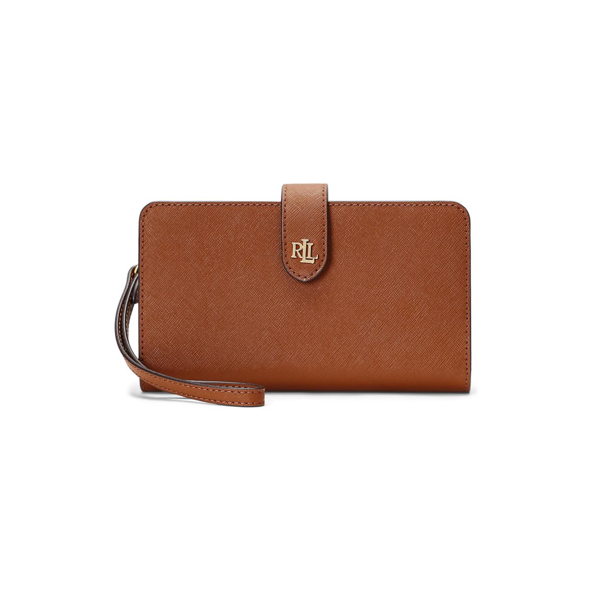 Crosshatch Leather Tech Wristlet - 1