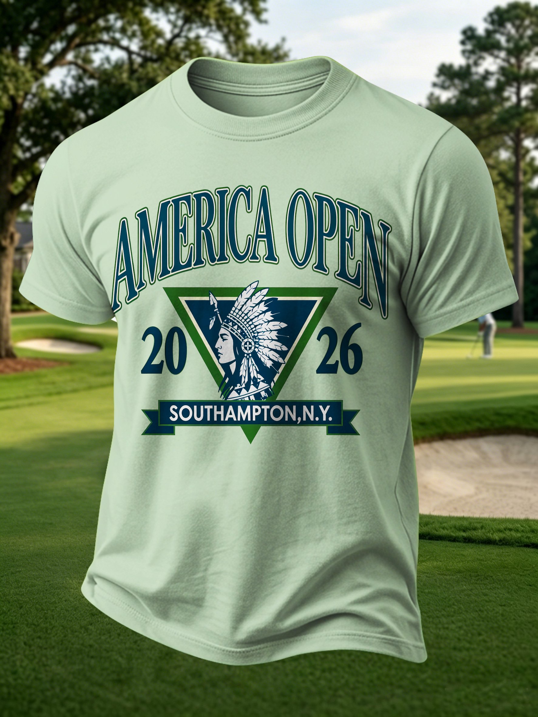 Golf Enthusiast estampado casual Tops para hombre