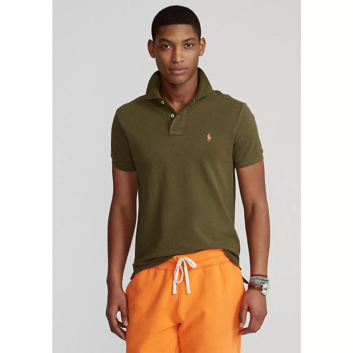 Classic Fit Mesh Polo Shirt - 14