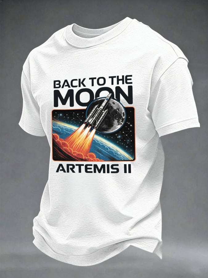 Camiseta Lunar Mission retro Graphic