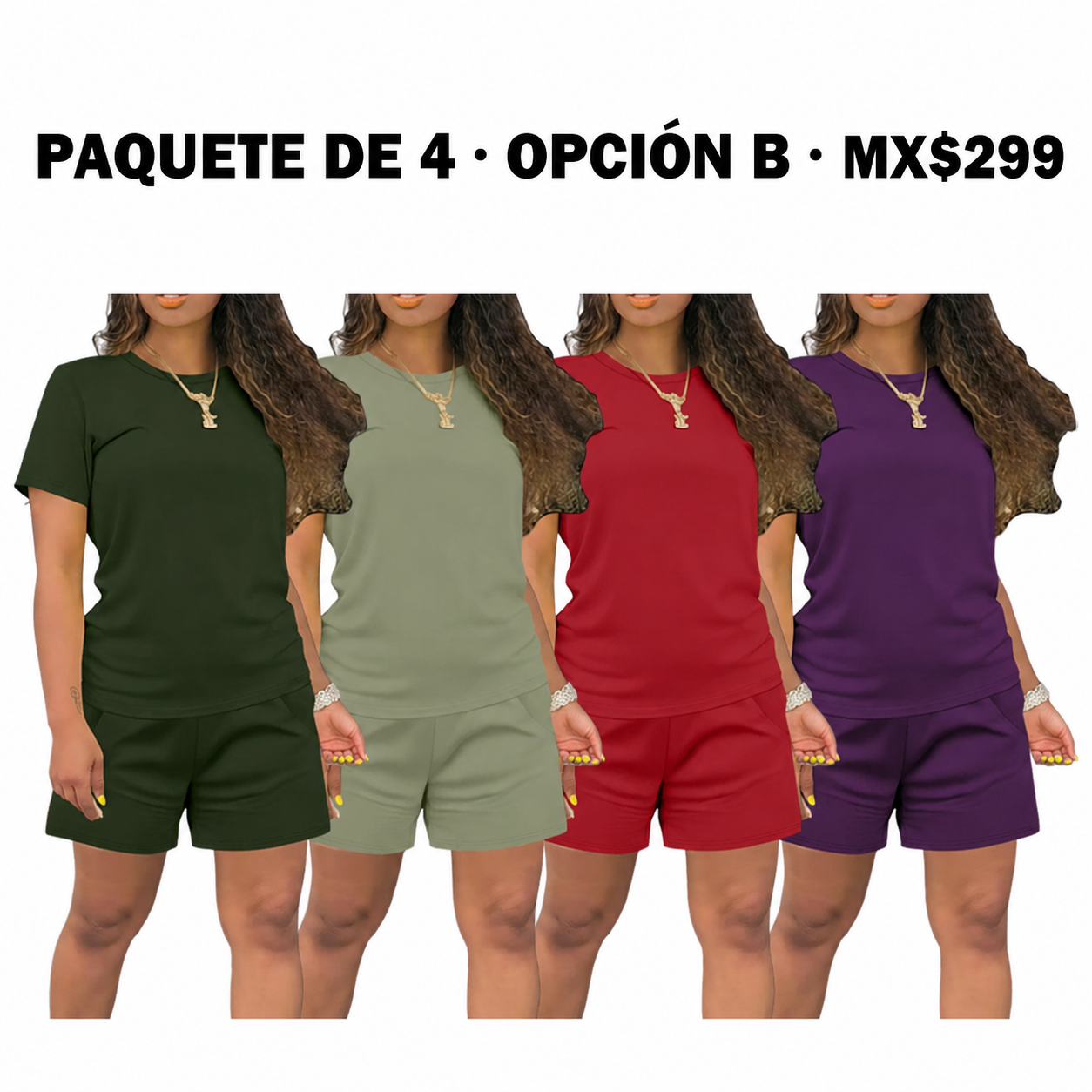 Conjunto liso coordinado para mujer · vista 4