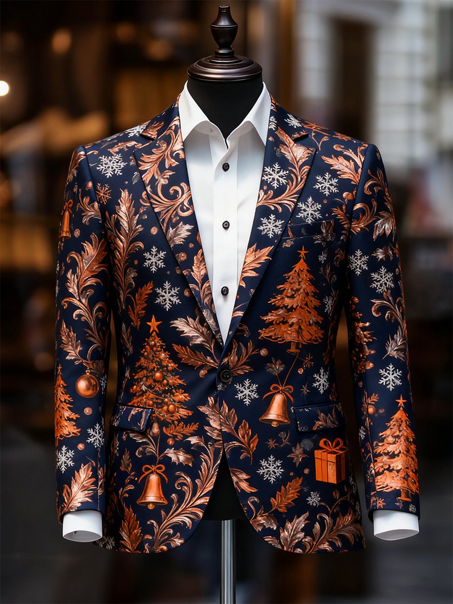 Ejecutivo casual Christmas Suit Outerwear para hombre