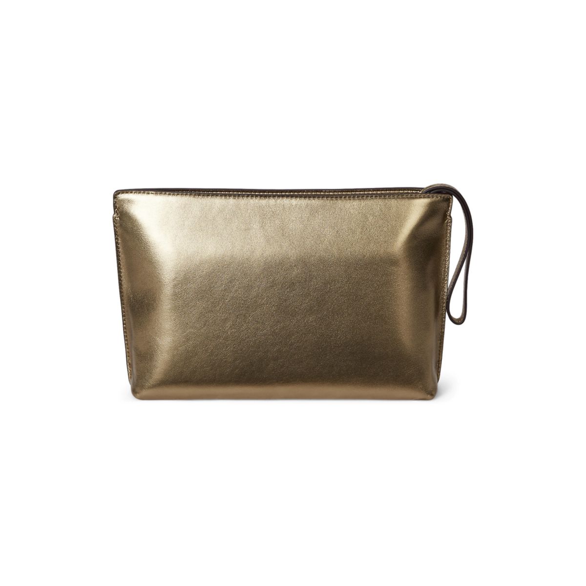 Metallic Nappa Leather Large Pouch - 3