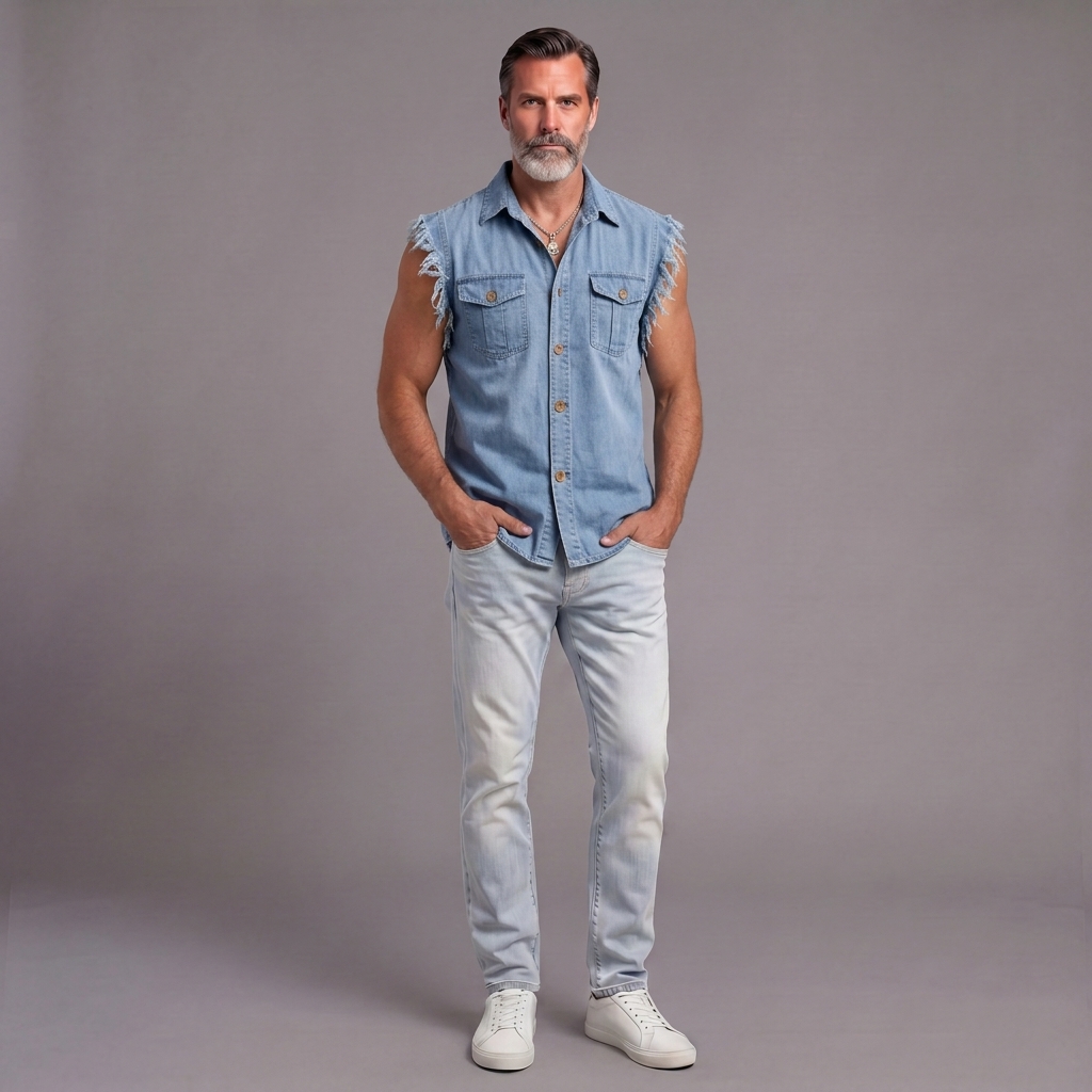 Collared Sleeveless casual Tank Top