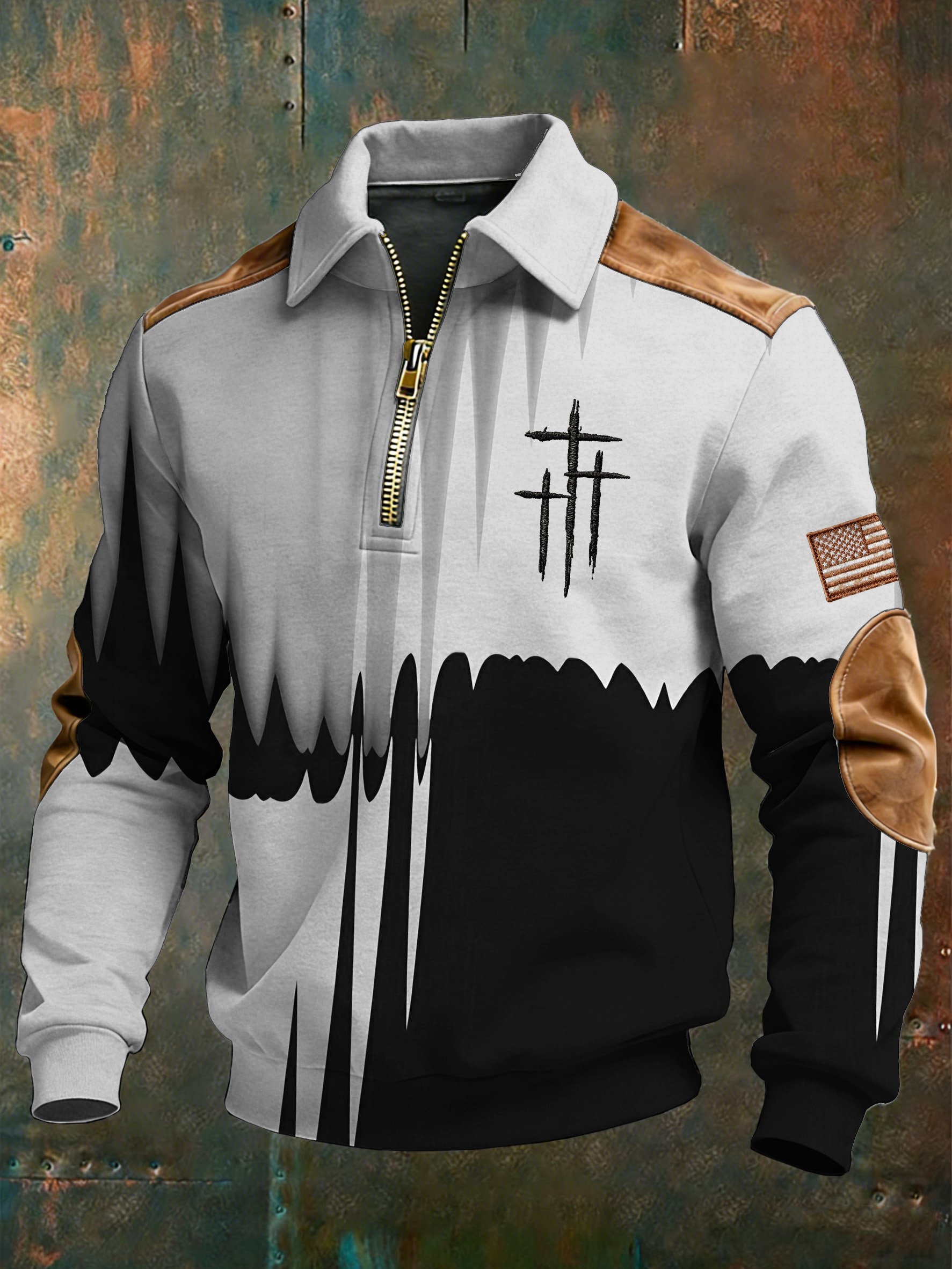 Winter Faith estampado casual Top-Fast Shipping para hombre