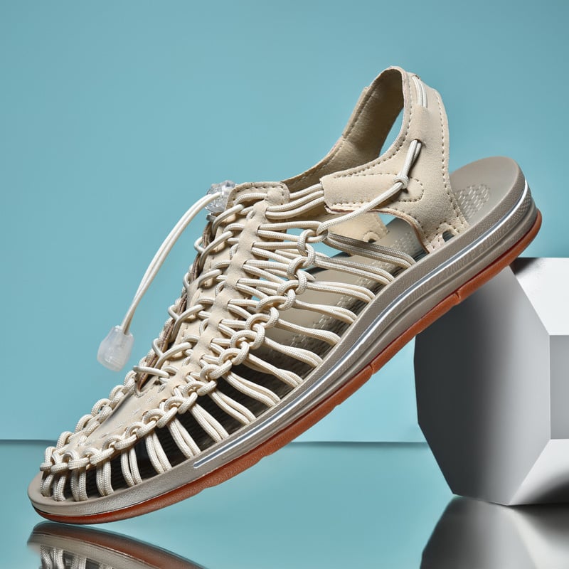 Sandalias Braided casual Openpara trabajo Roman