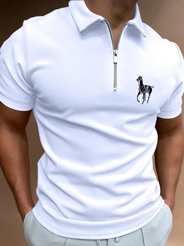 Casual cierre Polo para hombre
