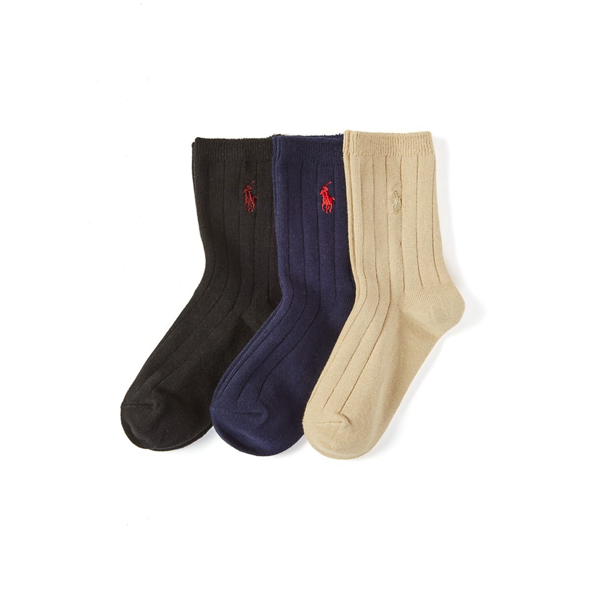 Boys Wide Rib Dress Socks - 3 Pack - 1