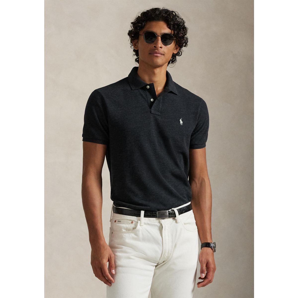 Custom Slim Fit Mesh Polo - 6