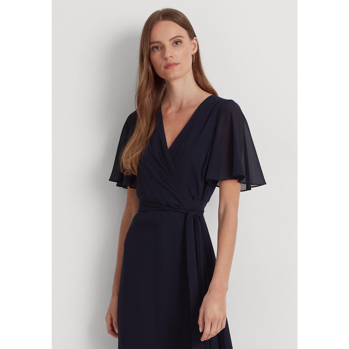 Belted Georgette Dress - 4