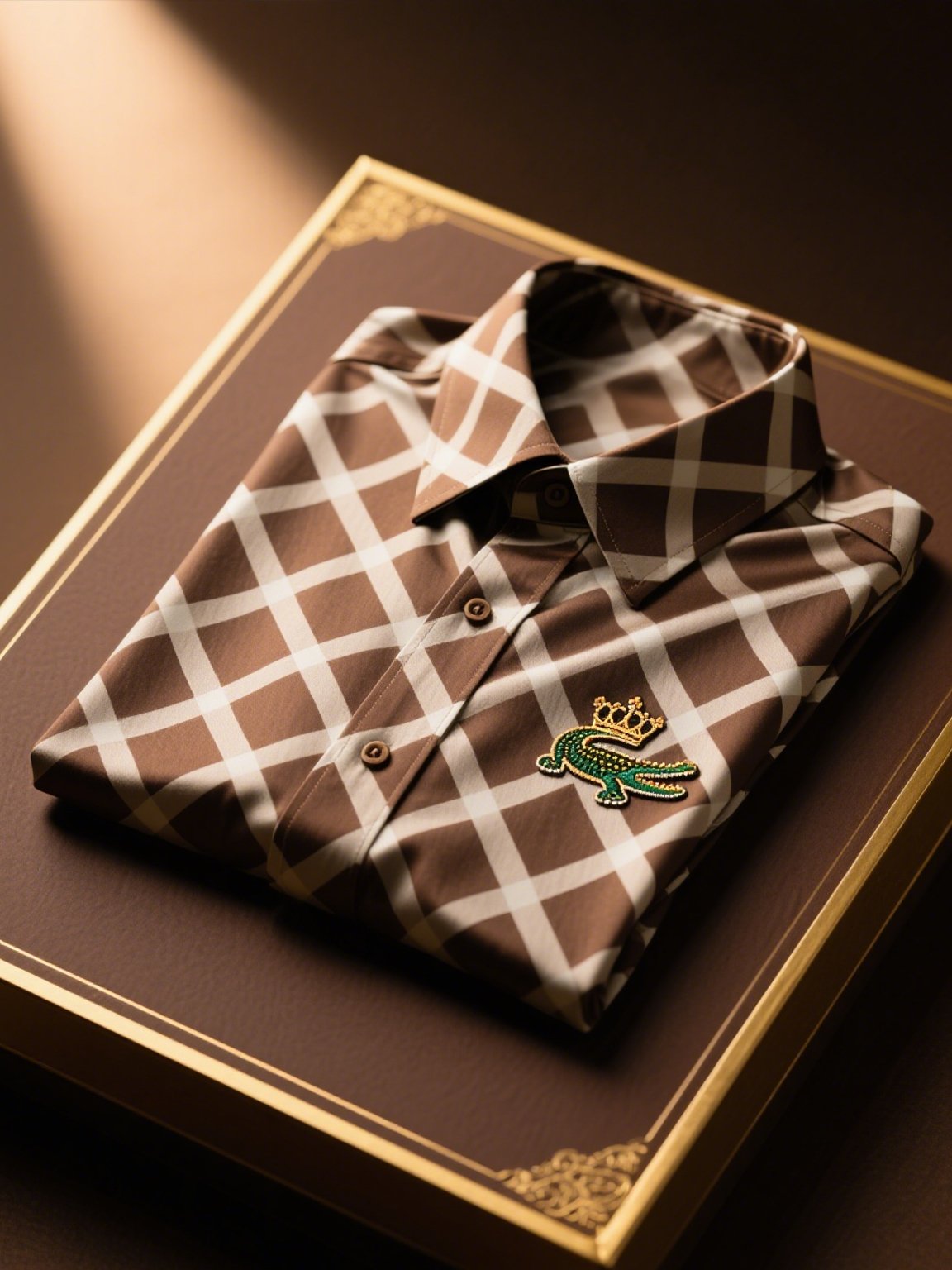 Camisa satén de lujo ejecutivo a rayas de manga corta Button para hombre