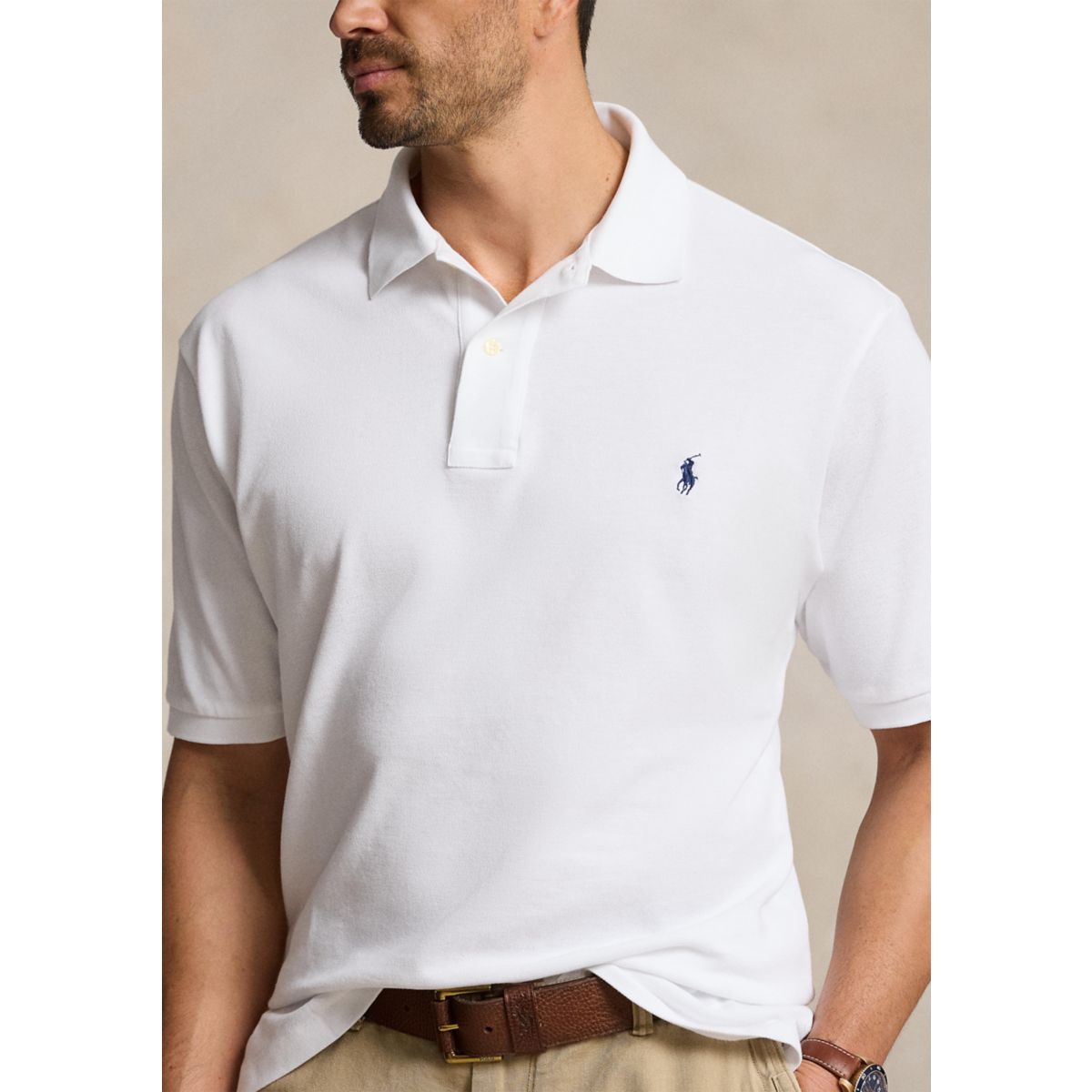 Big & Tall Classic Fit Mesh Polo - 3