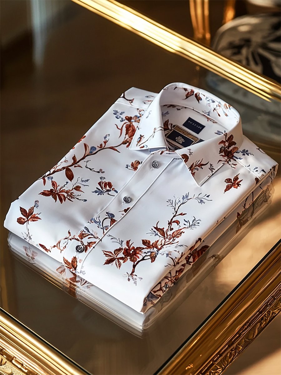 Camisa ejecutivo casual de manga larga para hombre